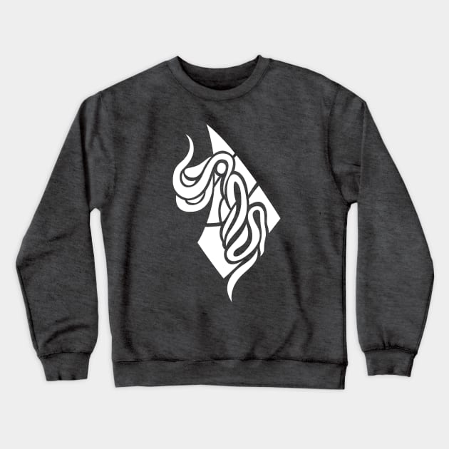 Imaginary Tentacle Creature (White) Crewneck Sweatshirt by RGdesign